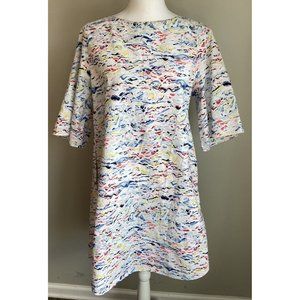 COS Dress A Line White Blue Red Yellow Size 6